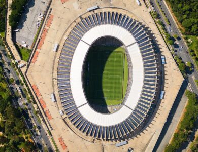 Vista do Estádio Mineirão, em Belo Horizonte, palco do maior público do Cruzeiro.
