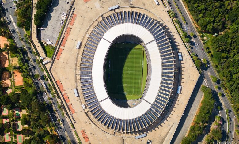 Vista do Estádio Mineirão, em Belo Horizonte, palco do maior público do Cruzeiro.
