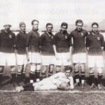 Time do Palestra Itália, atual Cruzeiro, em 1923, antes de jogo contra o Flamengo