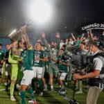Estádio Centenário, em Montevidéu, durante final da Copa Libertadores.