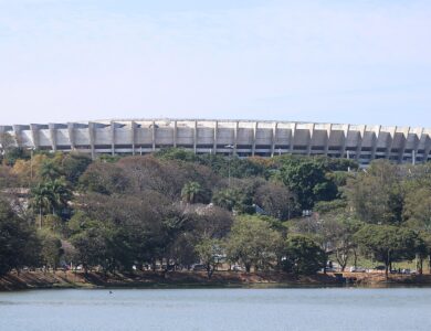 Vista do Mineirão, em Belo Horizonte, estádio onde o Cruzeiro manda seus jogos.