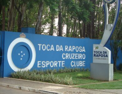 Vista da Toca da Raposa, centro de treinamento do Cruzeiro em Belo Horizonte.